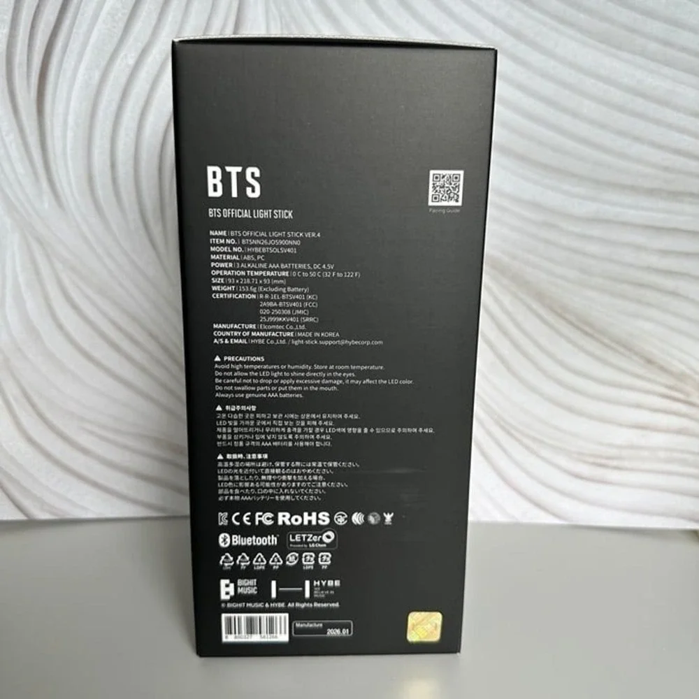 Official BTS Army Bomb Ver. 4 Lightstick + Surprise PC